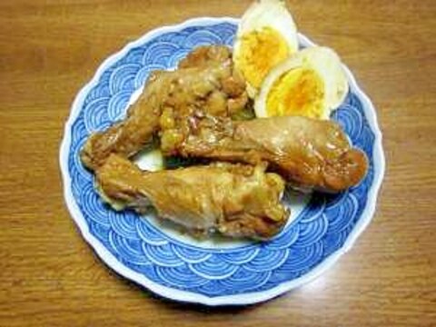 たまごと手羽元のうま煮